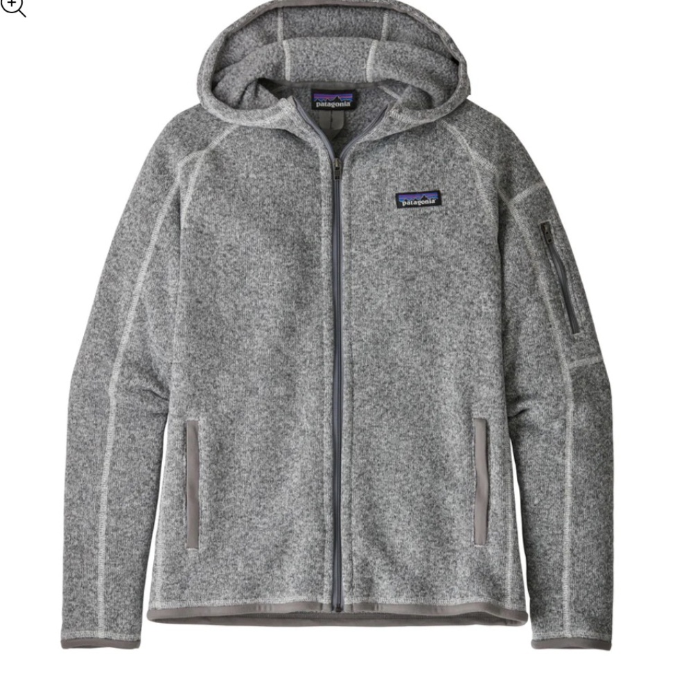 Patagonia better sweater with hood - women’s S - light grey